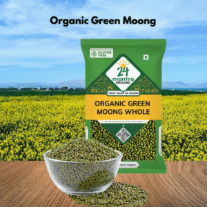 24 Mantra Organic Green Moong Whole 500g